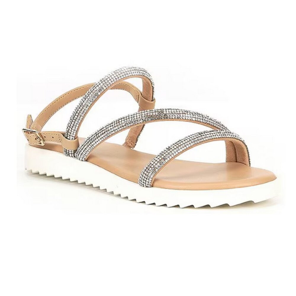 NEW IN BOX - GB Lux-Urious Rhinestone Strappy Slingback Sandals